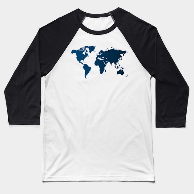 world out there Baseball T-Shirt by gustavoscameli